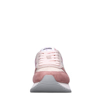 Sneakers in pelle e tessuto 