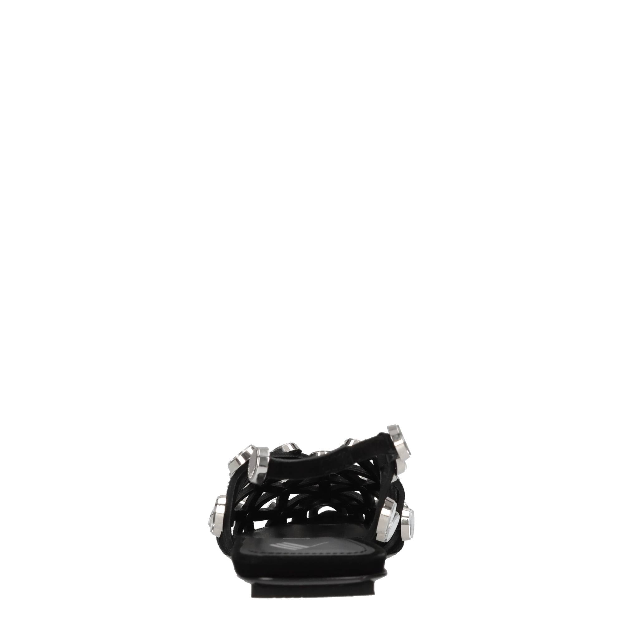 Ballerine slingback Grid in camoscio con applicazione di specchietti 