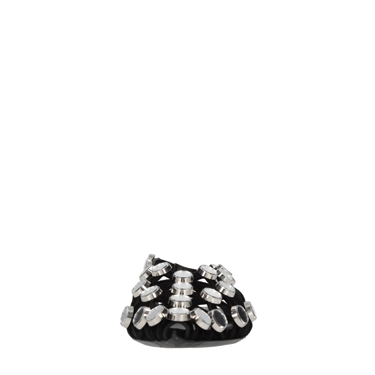 Ballerine slingback Grid in camoscio con applicazione di specchietti 
