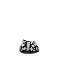 Ballerine slingback Grid in camoscio con applicazione di specchietti 