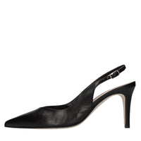 Décolleté slingback in pelle 