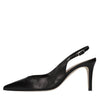 THE SELLER Leather slingback décolleté