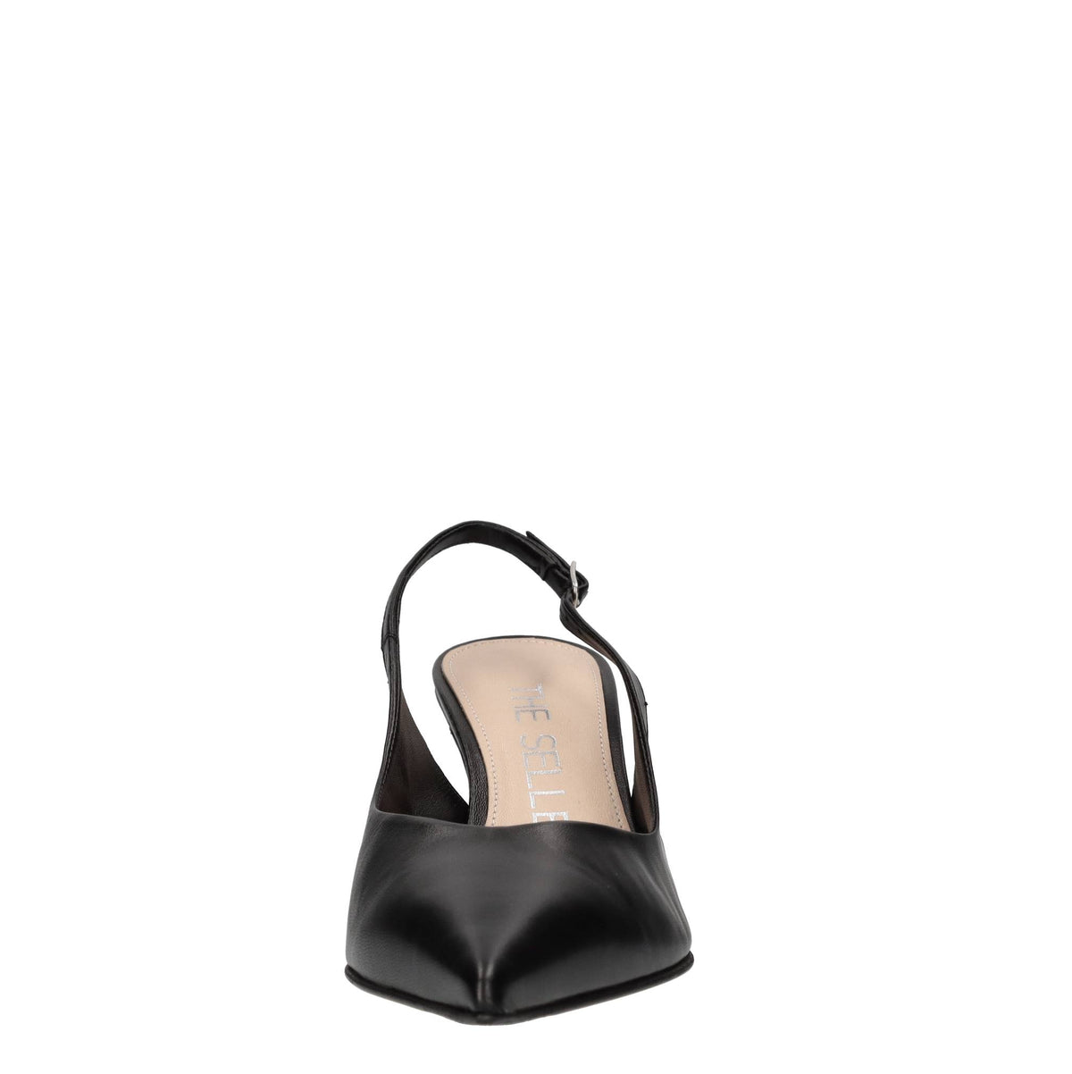 Décolleté slingback in pelle 