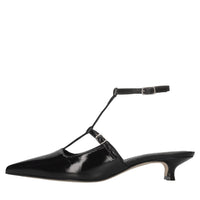 Décolleté slingback in pelle 
