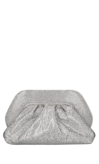 Borsa Tia in tessuto e strass 