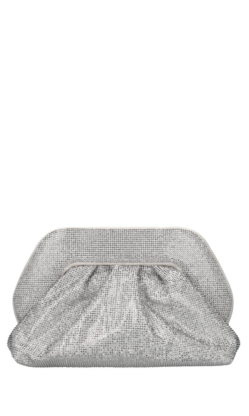 Borsa Tia in tessuto e strass 
