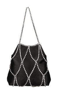 Borsa Kala in raso e strass 