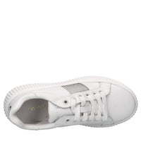 Sneakers in pelle e strass 