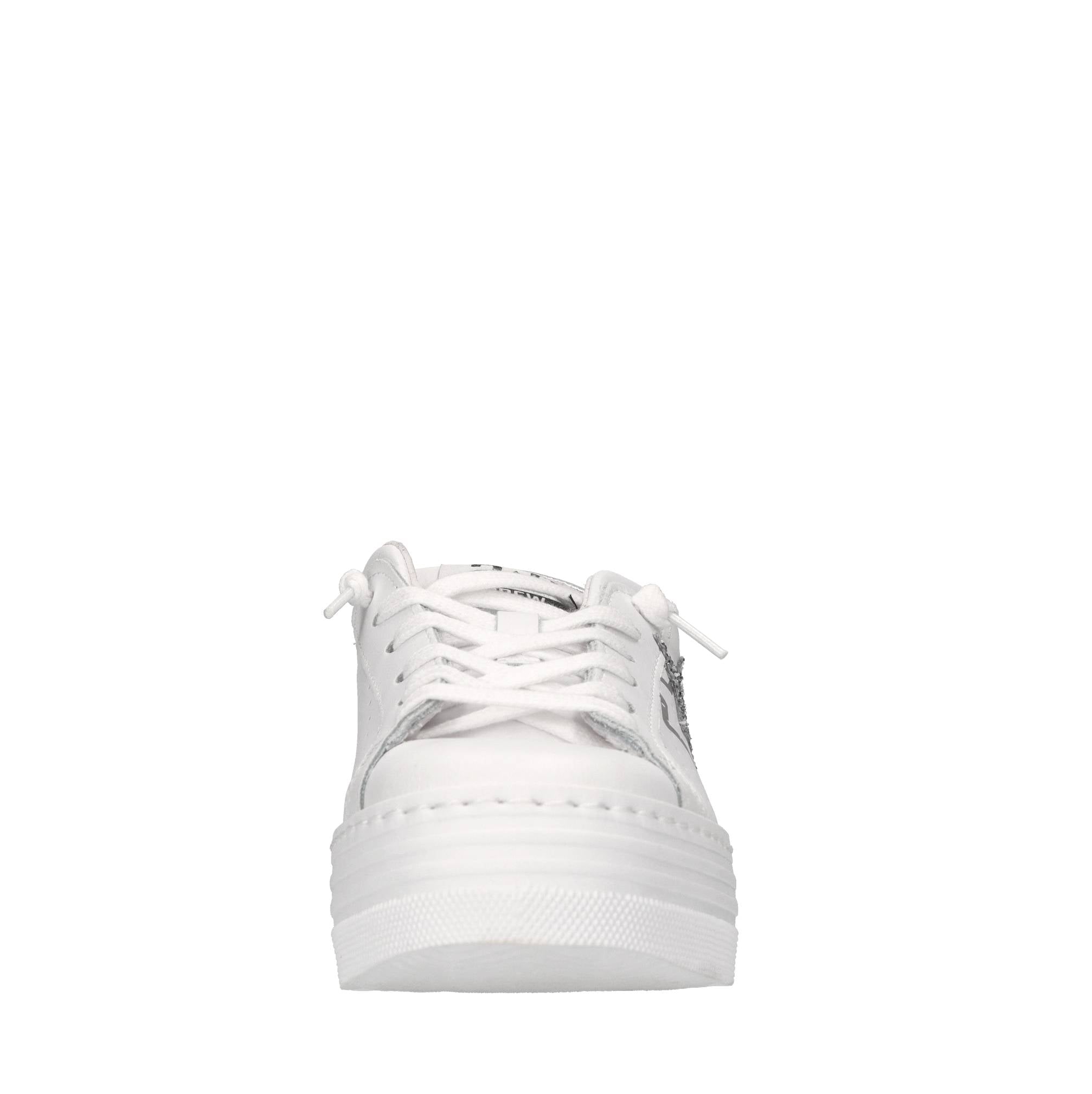 Sneakers in pelle e glitter 