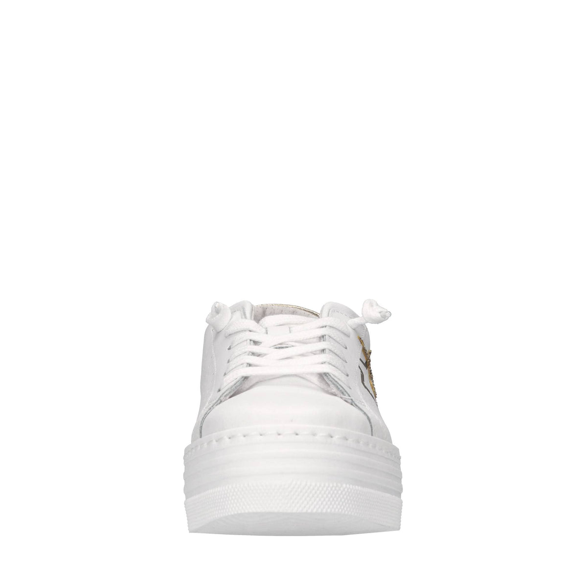 Sneakers in pelle e glitter 