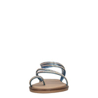 Flat in pelle e strass 