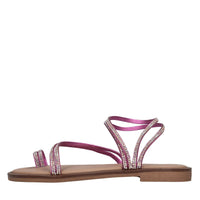 Flat in pelle e strass 