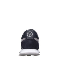 Sneakers in pelle e tessuto 
