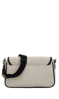 Borsa in tessuto ed ecopelle 