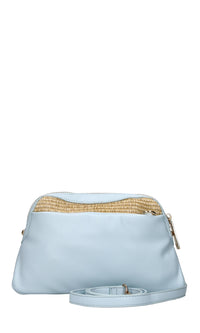 Borsa in ecopelle e rafia 