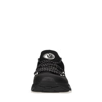 Sneakers in ecopelle e tessuto 