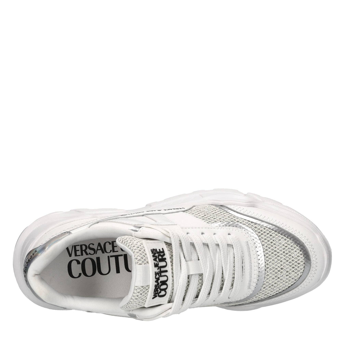 Sneakers in ecopelle e tessuto 
