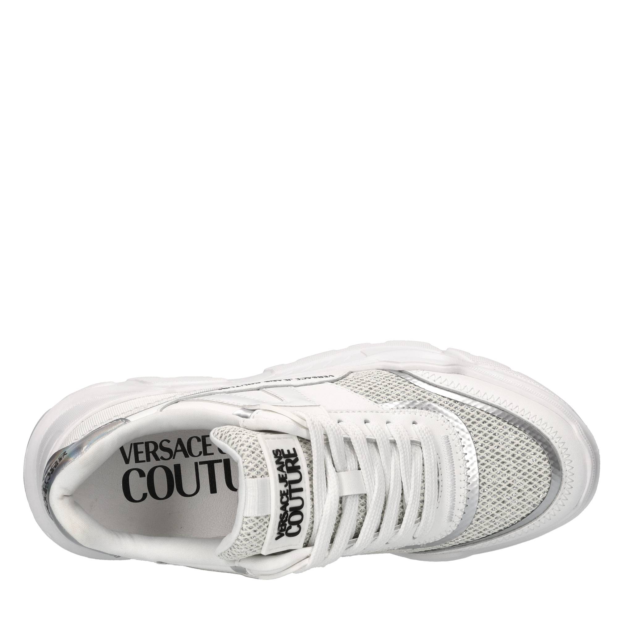Sneakers in ecopelle e tessuto 
