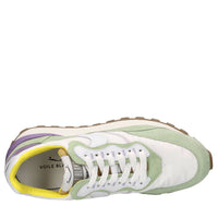 Sneakers in camoscio,pelle e tessuto 