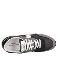 Sneakers in camoscio e tessuto 