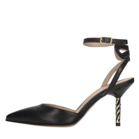 Décolleté slingback in pelle 