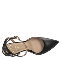 Décolleté slingback in pelle 