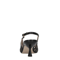 Décolleté slingback in pelle 
