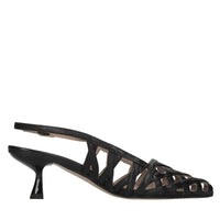 Décolleté slingback in pelle 