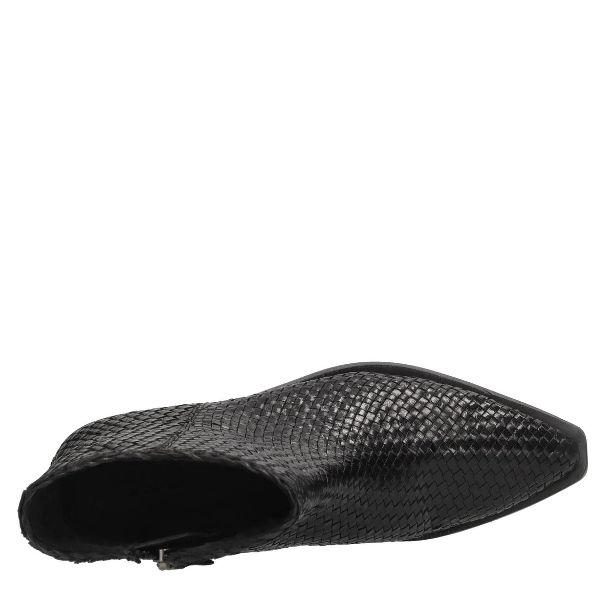 Stivaletti texani in pelle intrecciata 