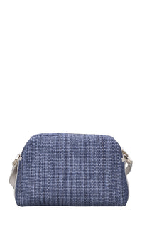 Borsa in rafia e pelle 