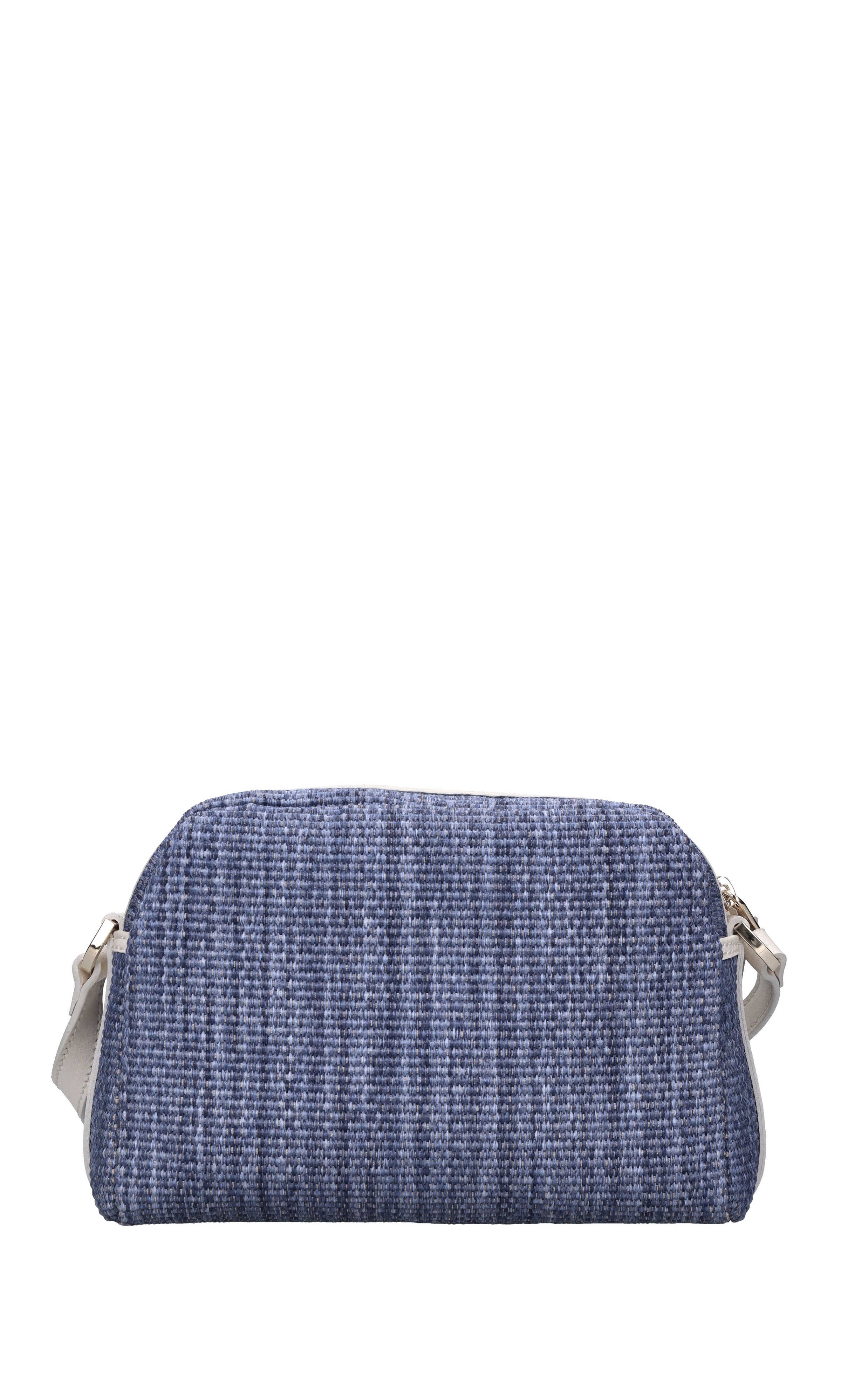 Borsa in rafia e pelle 