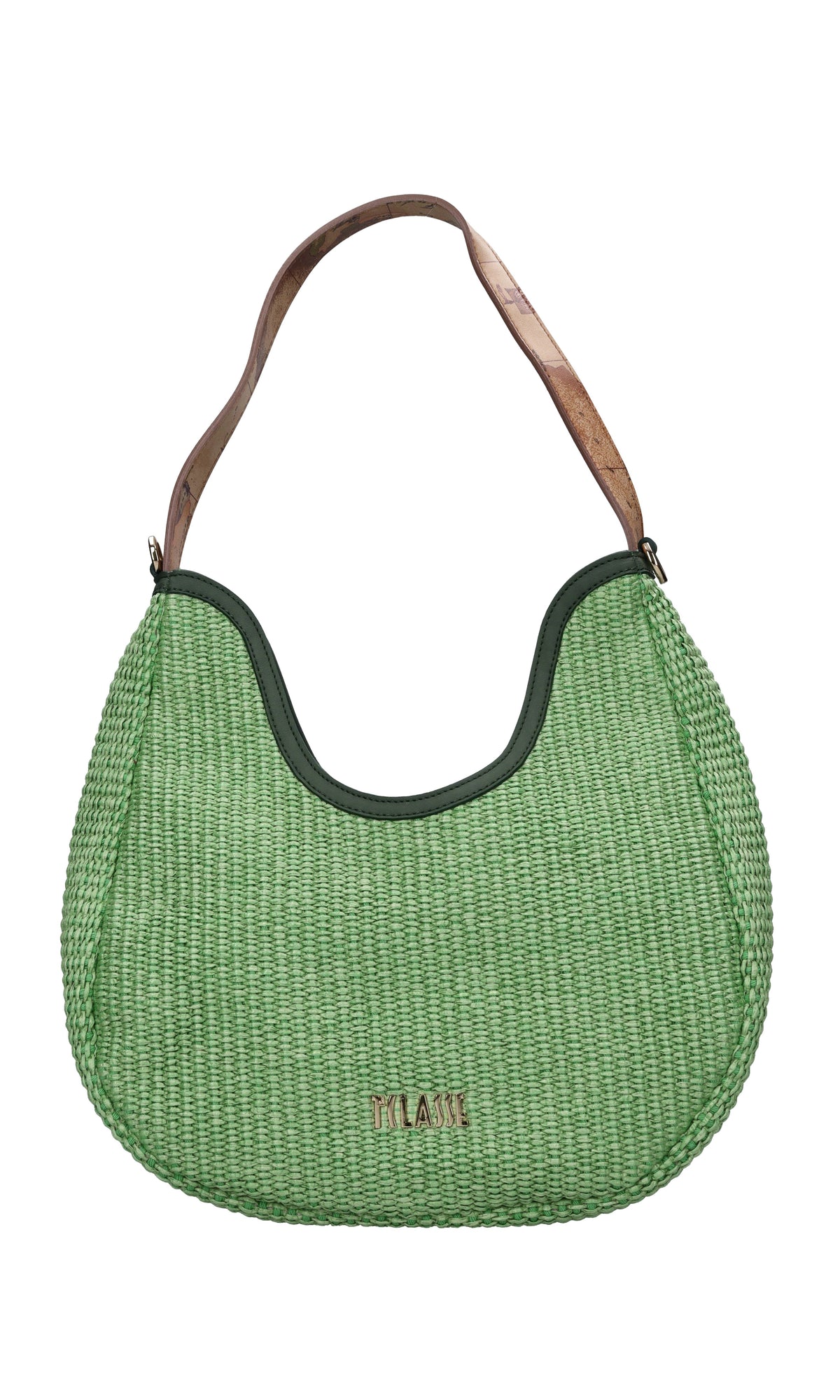 Borsa in rafia ed ecopelle 