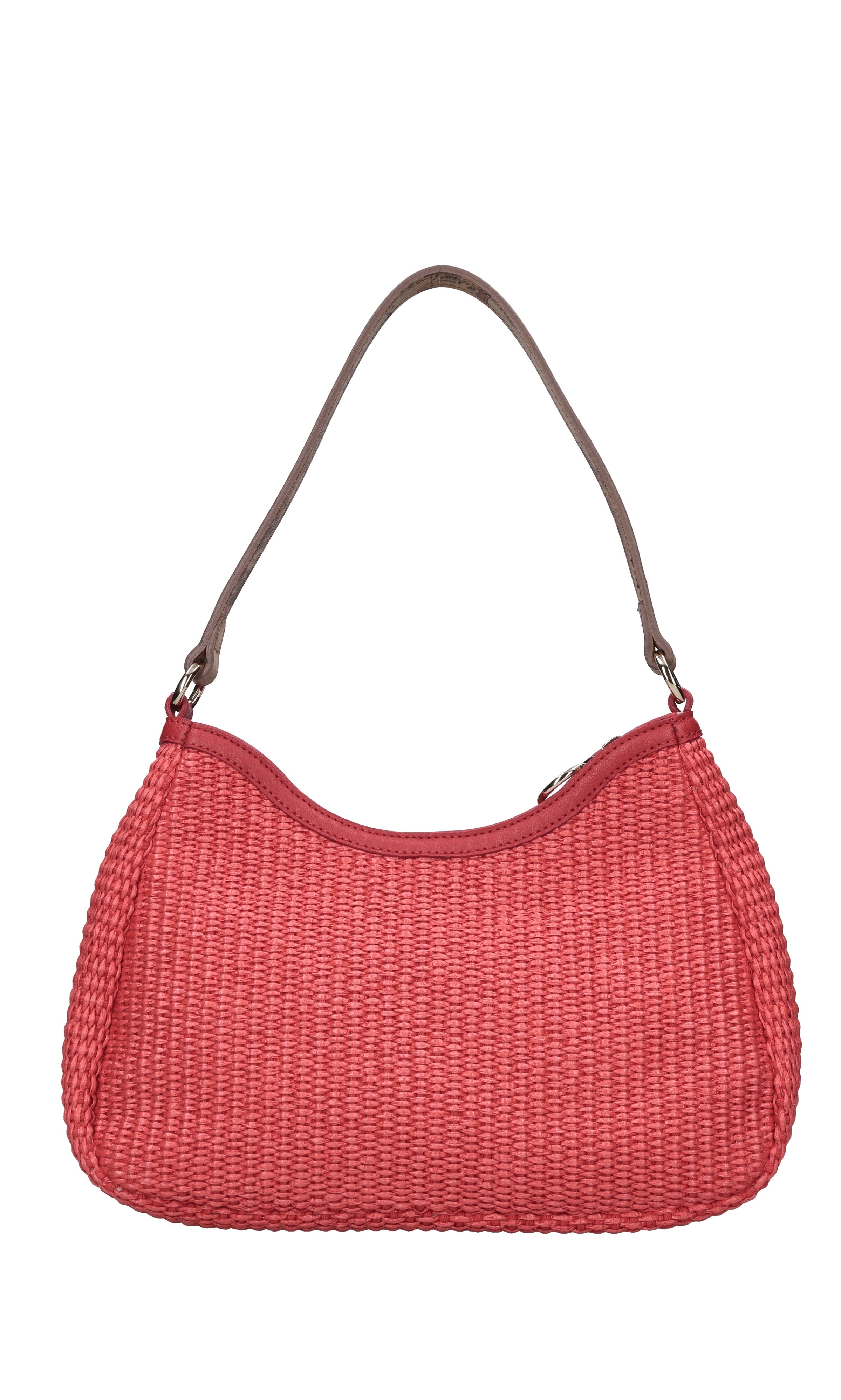 Borsa in rafia ed ecopelle 