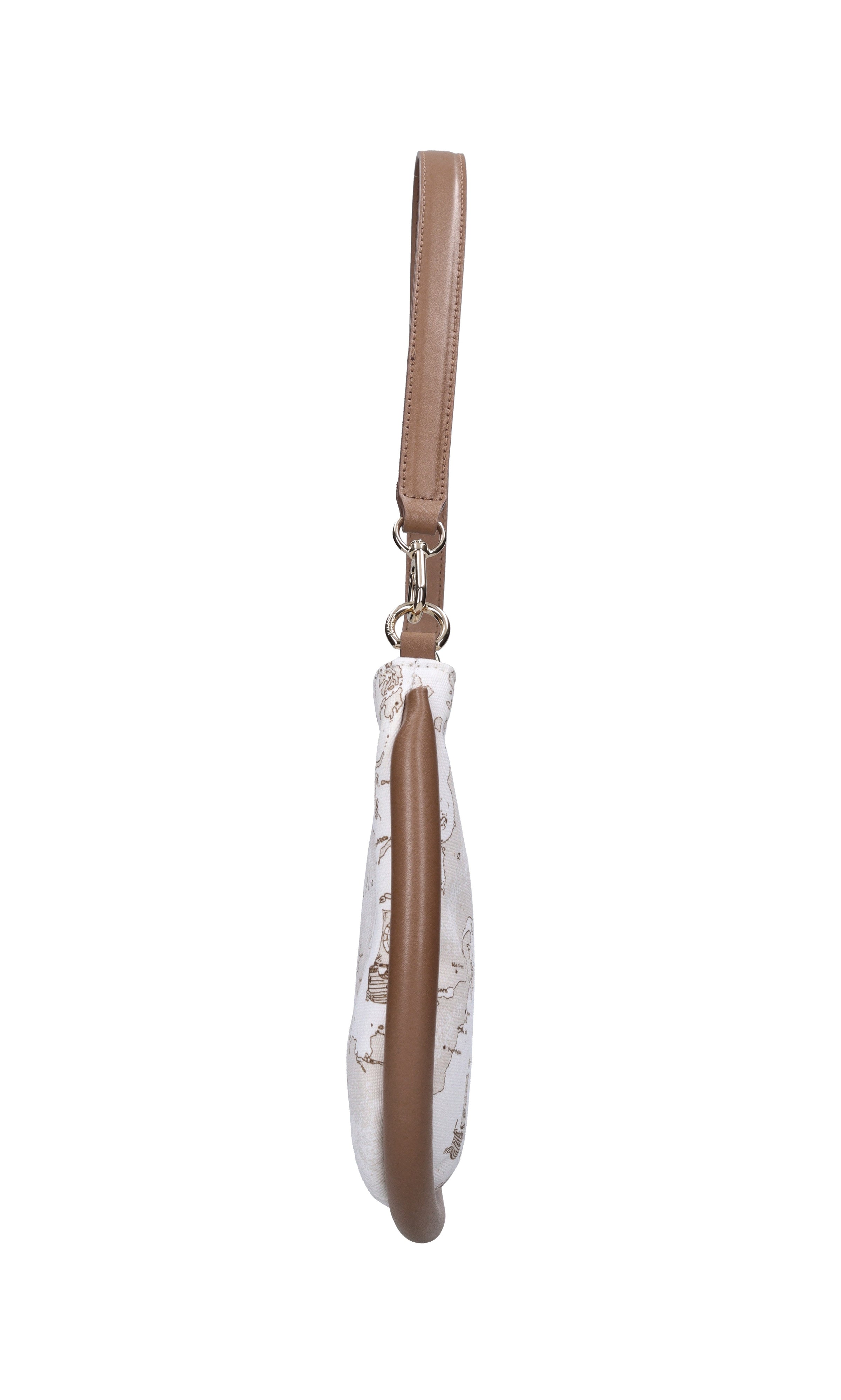 Borsa in pelle e tessuto 