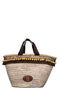 ALVIERO MARTINI 1a CLASSE Borsa in fibra vegetale e tessuto