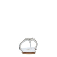 Sandali Flat infradito CASADEI modello STRATOSPHERE tessuto strass e pelle 