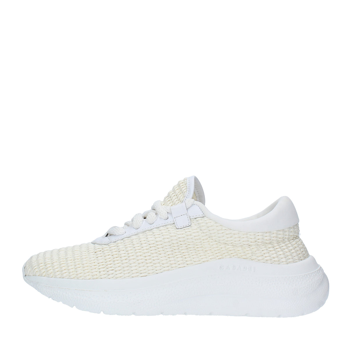 Sneakers CASADEI modello MIA in pelle e rafia 