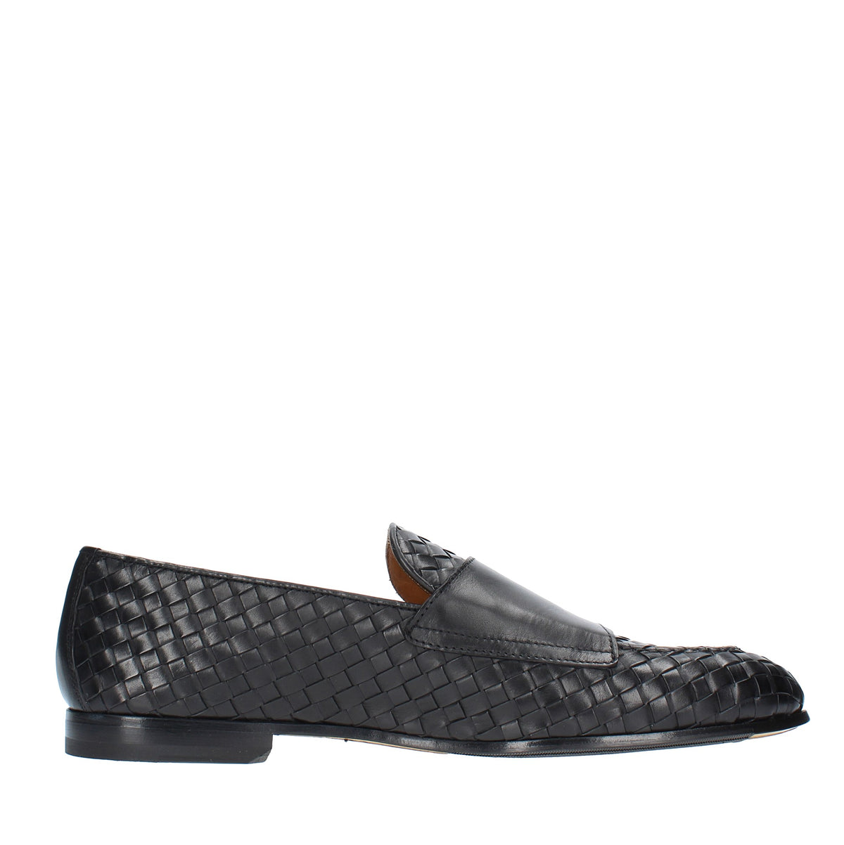 Mocassini doppia fibbia modello DU3154PANNUF195NN00  in pelle intrecciata 