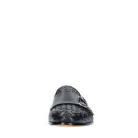 Mocassini doppia fibbia modello DU3154PANNUF195NN00  in pelle intrecciata 