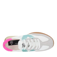 Sneakers in camoscio tessuto e gomma 
