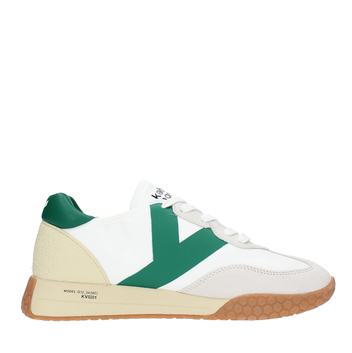 Sneakers in camoscio tessuto e gomma 