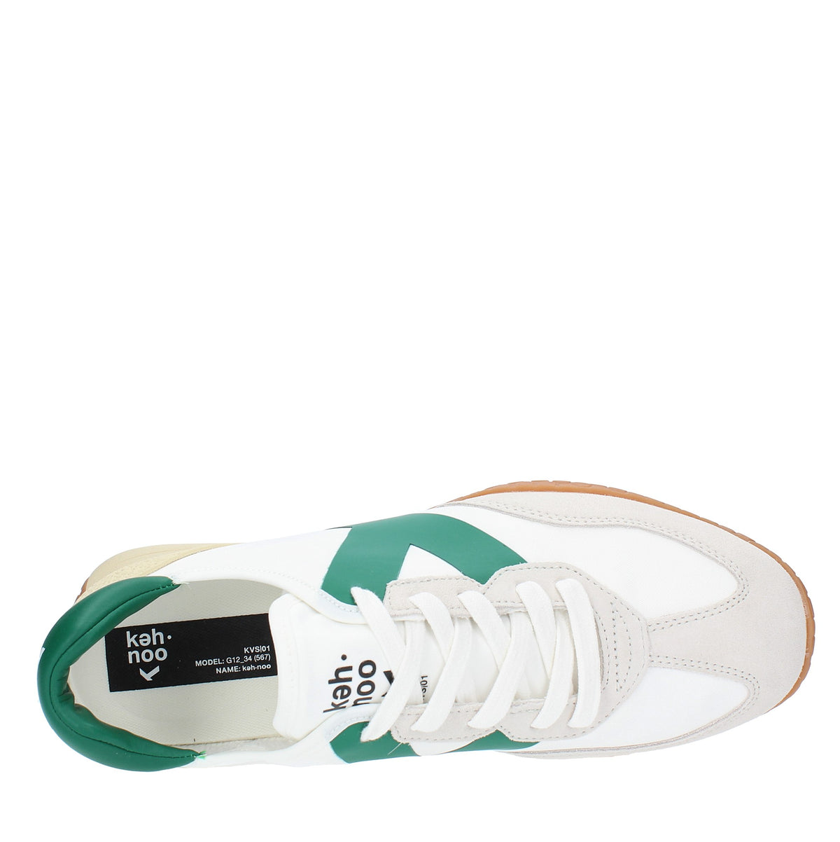 Sneakers in camoscio tessuto e gomma 