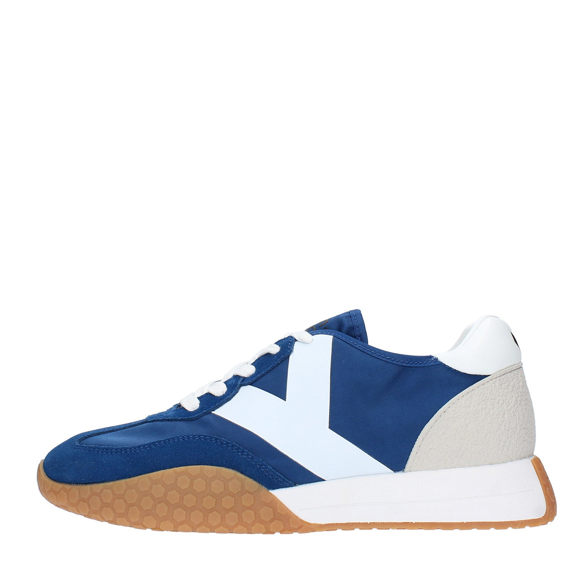 Sneakers in camoscio tessuto e gomma 