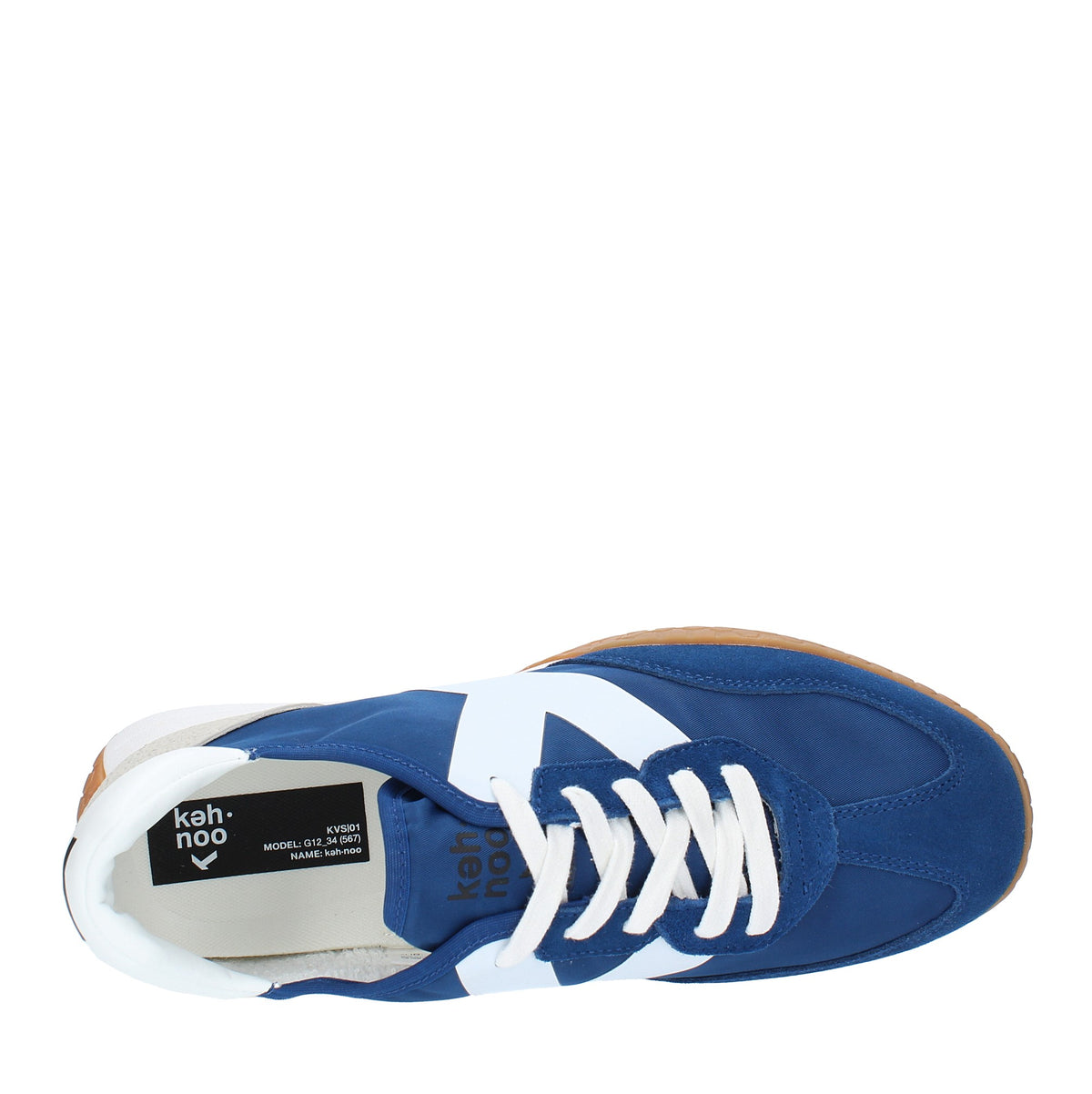 Sneakers in camoscio tessuto e gomma 