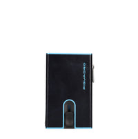Portafoglio e porta carte di credito in pelle 