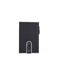 Portafoglio e porta carte di credito in pelle 