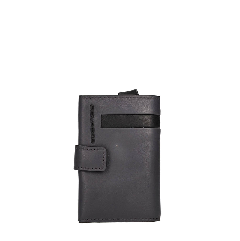 Portafoglio e porta carte di credito in pelle 