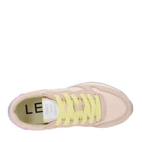 Sneakers in camoscio e tessuto 