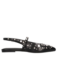 Ballerine slingback Brenda in pelle e borchie 