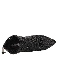 Tonchetti in pelle intrecciata 